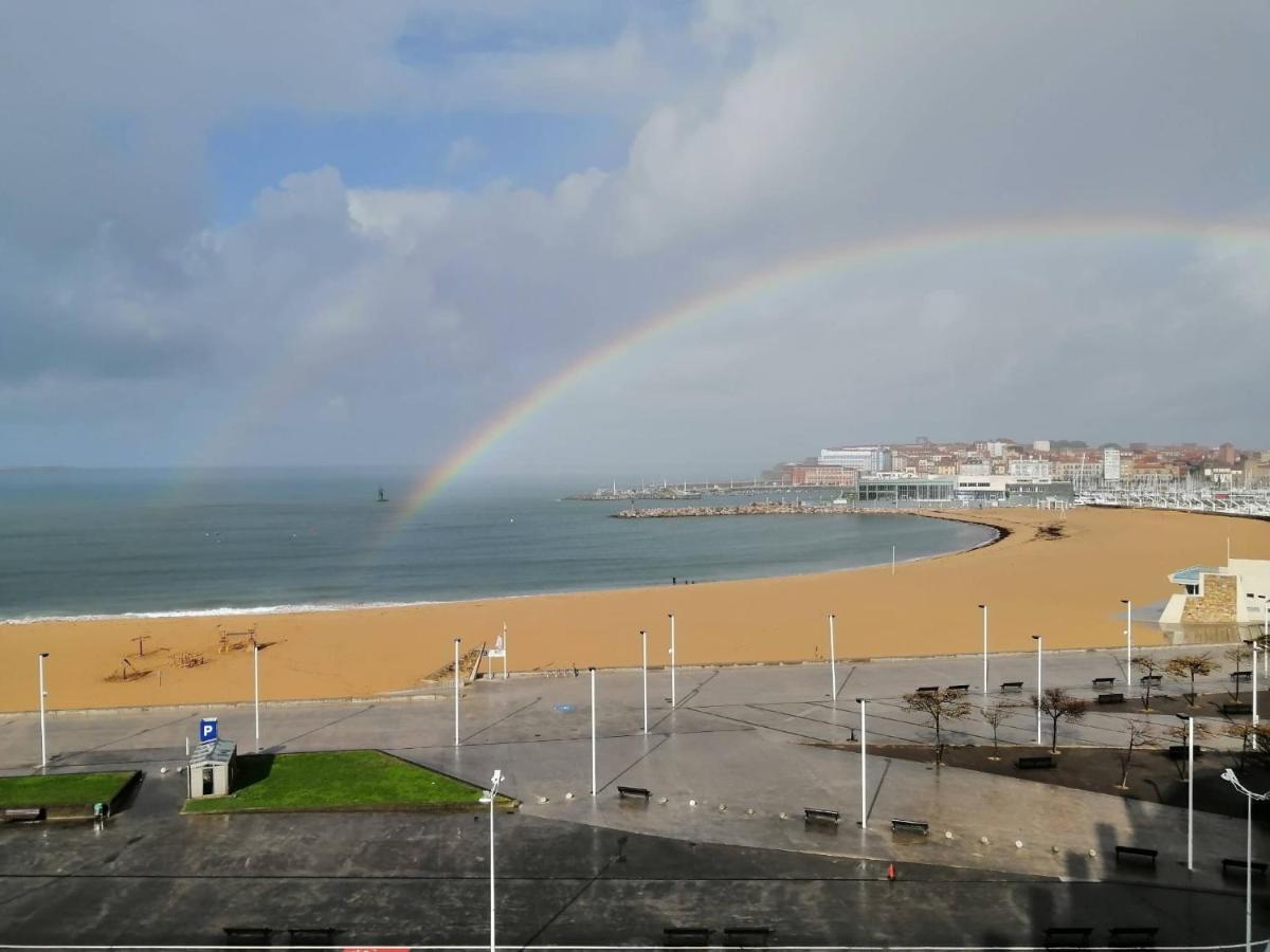 El Sexto De La Playa + Parking Gratis Apartamento Gijón Exterior foto